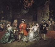 William Hogarth Beggar s opera oil